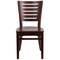 Flash Furniture Darby Series Slat Back Walnut Wood Restaurant Chair, PK2 2-XU-DG-W0108-WAL-WAL-GG - alternate 5